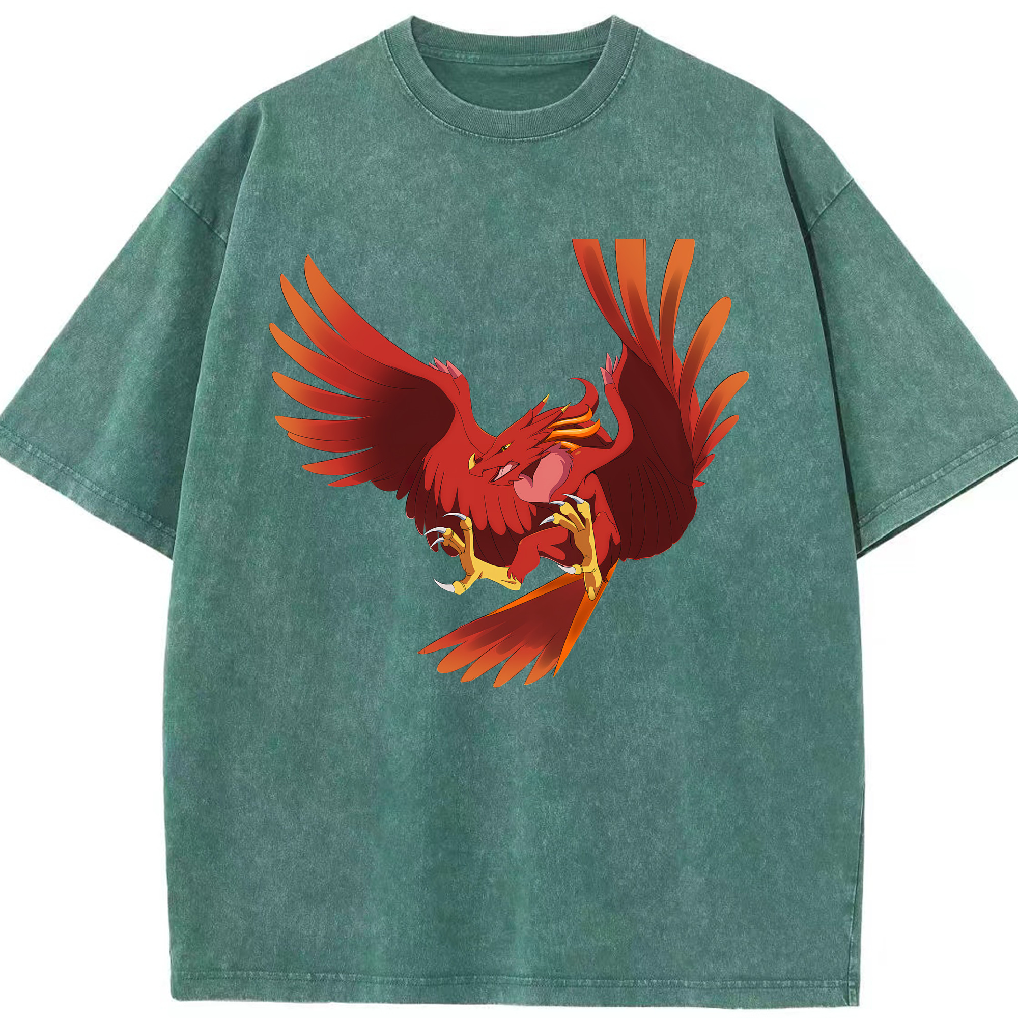 （画像用） Digimon デジタルモンスター/デジモン 綿100% ヴィンテージ風 半袖Tシャツ（フロントプリント）